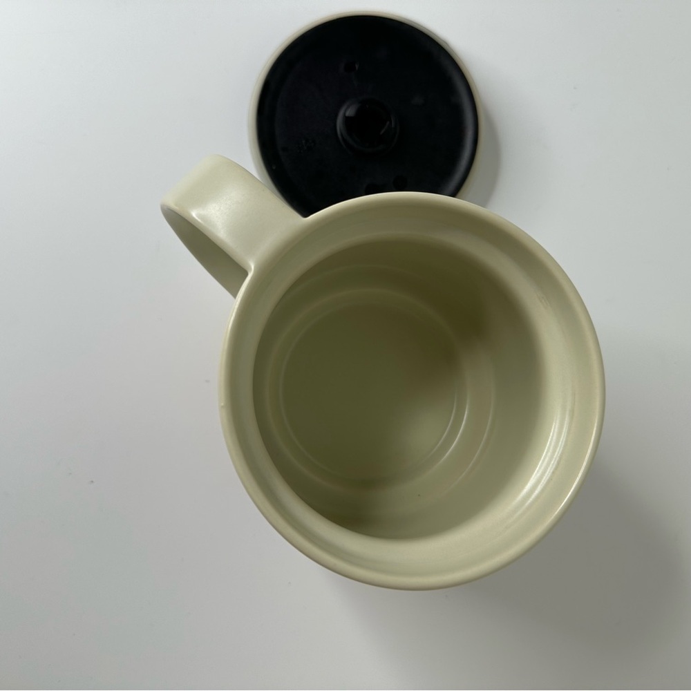 Starbucks Mug Cup Cork Bottom Cream White 12oz Desktop Travel Coffee Tea mug - Picture 7 of 8